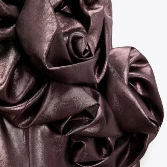 ZARA VOLUMINOUS FLORAL DRESS - Picture 9 of 10